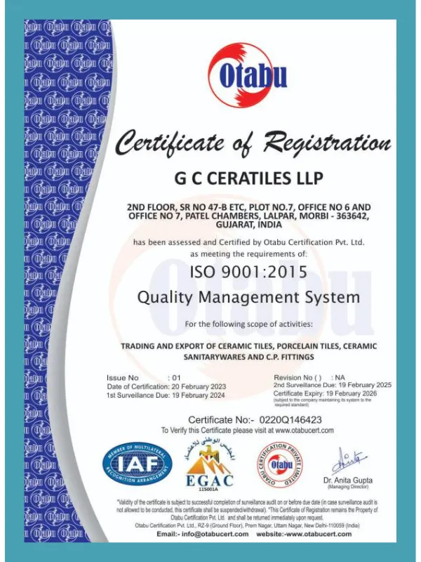 OTABU Certificate